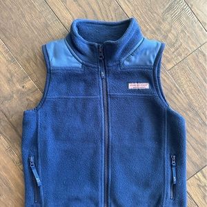 Vineyard vines blue fleece vest 4T